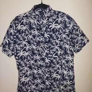 J. CREW FLESH WASHED SHORT SLEEVE BUTTON UP SHIRT